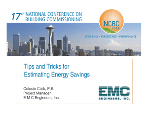 Tips and Tricks for Estimating Energy Savings