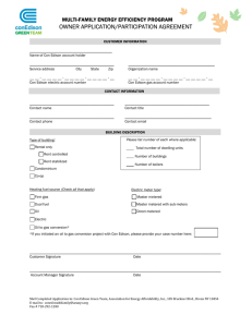 OWNER APPLICATION/PARTICIPATION AGREEMENT OWNER