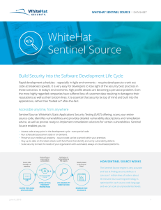 WhiteHat Sentinel Source