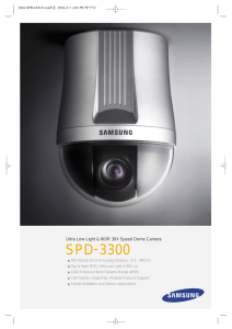 Samsung SPD 3300 Ultra Low Light Dome Camera Brochure