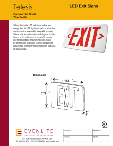 Telesis LED Exit Signs