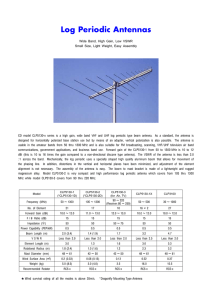 V/UHF Log-Periodic Antennas