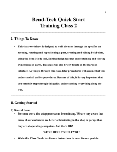 Quick Start Training 2 PDF - Bend-Tech
