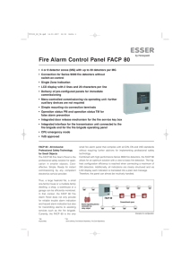 Fire Alarm Control Panel FACP 80