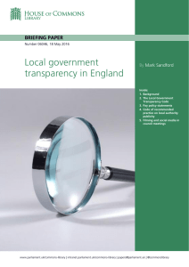 Local government transparency in England