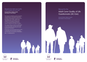 Adult Carer Quality of Life Questionnaire (AC-QoL)