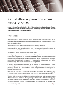Sexual offences prevention orders after R. v. Smith