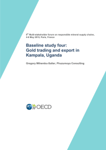 Baseline study four: Gold trading and export in Kampala
