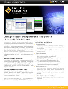I0207- Lattice Diamond Design Software Product Brief