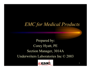 EMC for Medical Products