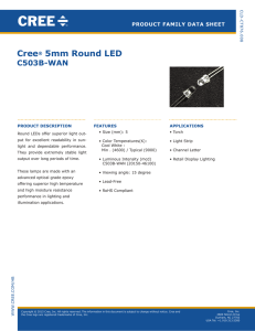 Cree 5-mm Round LED: C503B-WAN