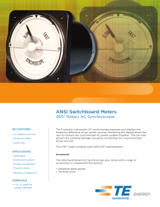 ANSI Switchboard Meters