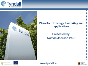 Piezoelectric energy harvesting and applications - ICT