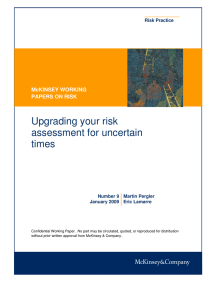 Upgrading your risk assessment for uncertain times