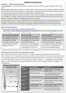 Writing Learning Outcomes - University of Nottingham
