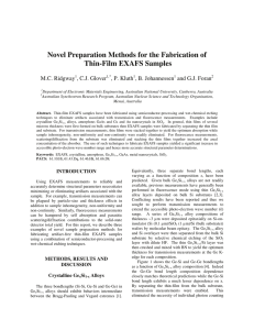 Novel Preparation Methods for the Fabrication of Thin