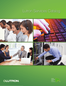 Lutron Services Catalog