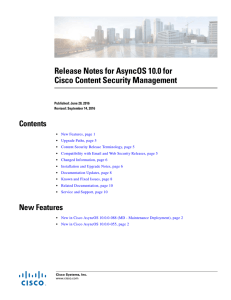 Release Notes for AsyncOS 10.0 for Cisco Content Security