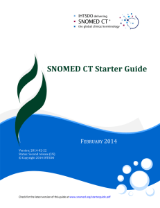 SNOMED CT Starter Guide