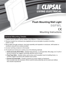Installation Instructions - 56FWL Flush Mounting Wall Light