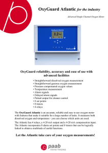 OxyGuard reliability, accuracy and ease of use with advanced