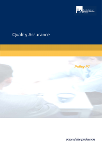 Quality Assurance - Institute of Internal Auditors