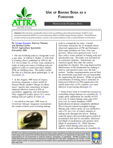 Use of Baking Soda as a Fungicide - ATTRA