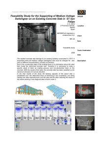 Feasability Study for the Supporting of Medium Voltage Switchgear