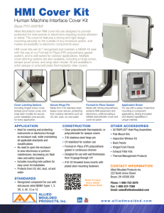 HMI Cover Kit - Allied Moulded Products, Inc.
