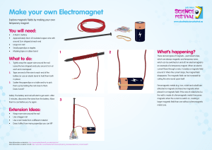 Make your own Electromagnet
