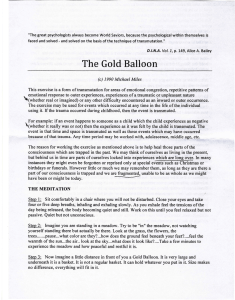 The Gold Balloon