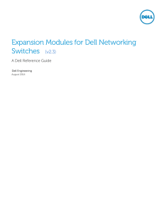 Expansion Modules for Dell Networking Switches