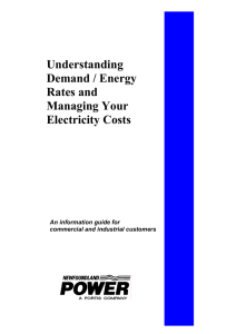 Understanding Demand / Energy Rates and Managing Your