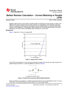 Ballast Resistor Calculation ? Current Matching