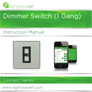 Dimmer Switch (1 Gang)