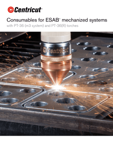 Consumables for ESAB® mechanized systems