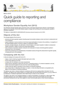 Quick guide to reporting and compliance