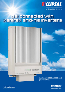 Get connected with Xantrex Grid-Tie Inverters, 22524