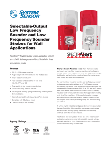 Selectable-Output Low Frequency Sounder and