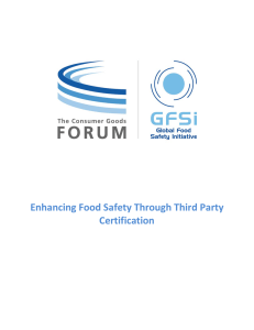Enhancing Food Safety Through Third Party Certification