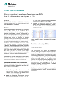 Electrochemical Impedance Spectroscopy (EIS
