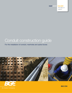 Conduit construction guide