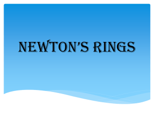 newton rings - BITS Pilani