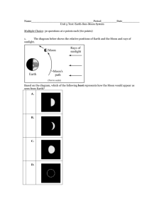Earth-Sun-Moon System Multiple Choice: 30 que