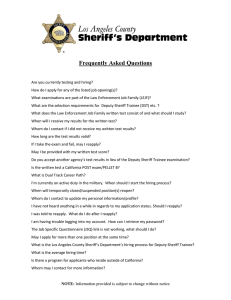 Frequently Asked Questions - Los Angeles County Sheriff`s