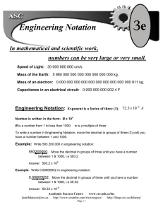 Engineering Notation
