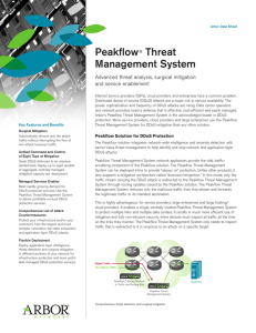 Peakflow® Threat Management System