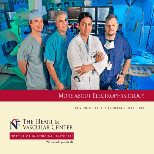 Electrophysiology brochure - North Florida Regional Medical Center