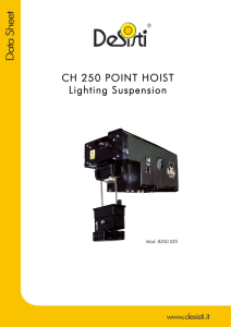 CH 250 POINT HOIST Lighting Suspension