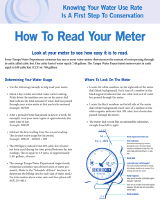 How To Read Your Meter
